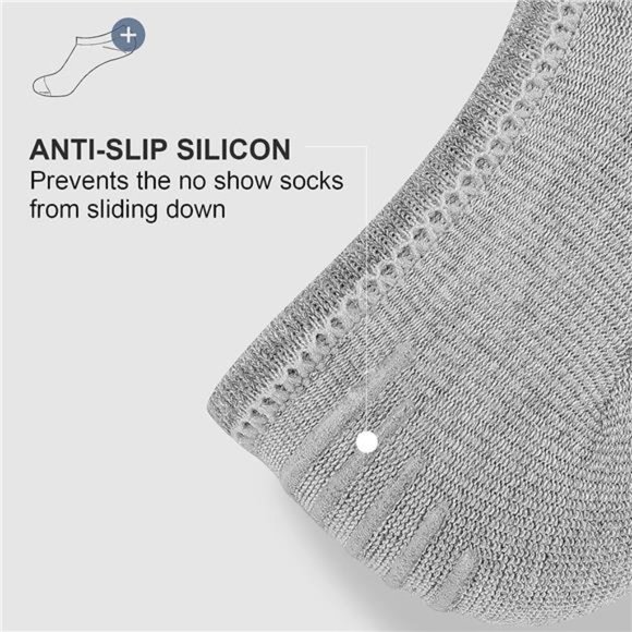 8 Pair No Show Men Socks, Low Cut Ankle Sock Men Short Socks Casual Cotton Socks - Picture 2 of 7